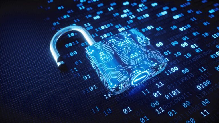 Graphical design of a lock that is unlocked on code display.
