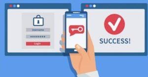 Multi factor authentication icon.