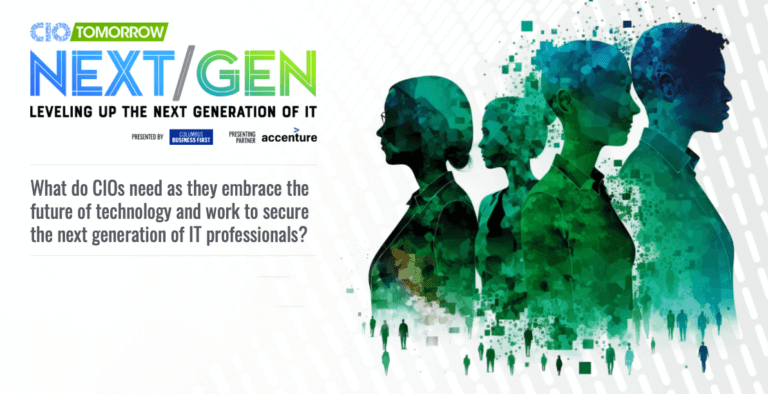 CIO Tomorrow Next Gen graphic banner.