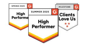G2 2025 High Performer Award Logos - Corsica Technologies