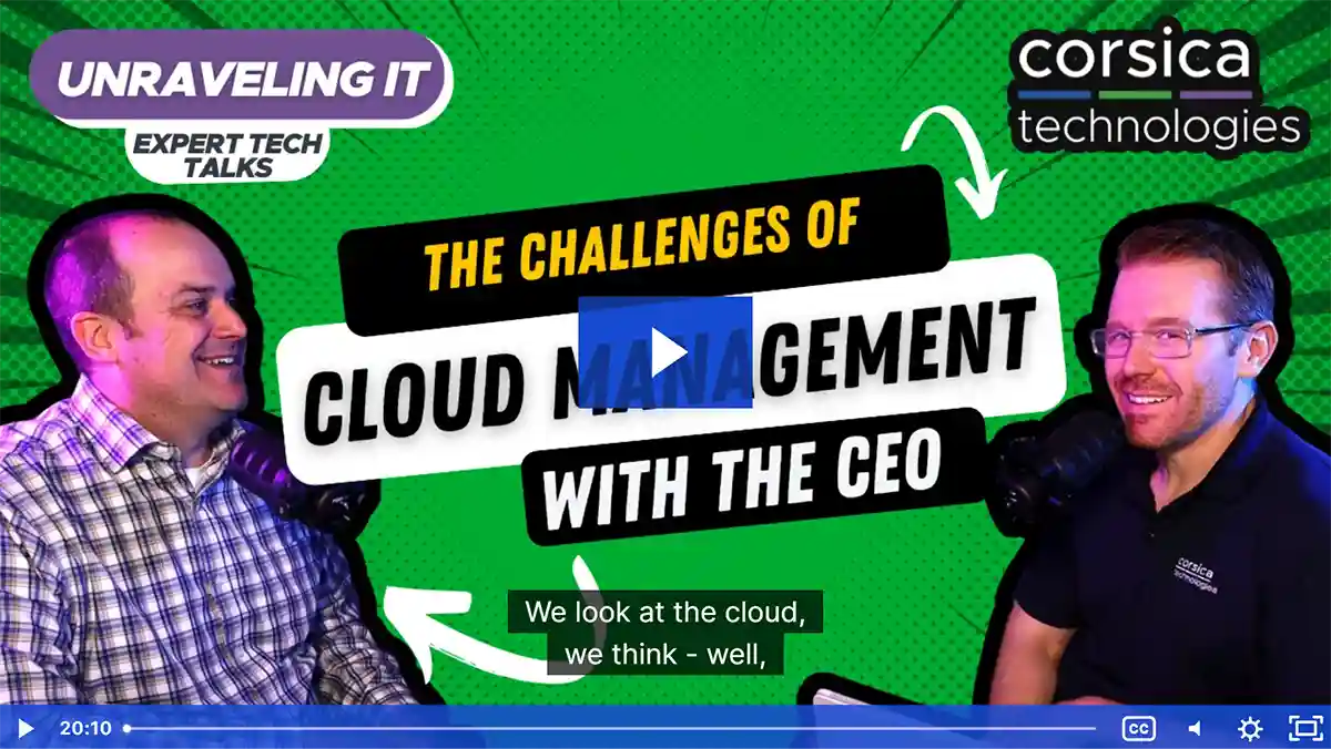 Cloud management services video thumbnail - Corsica Technologies