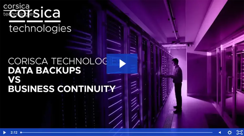 Data Backup versus Business Continuity