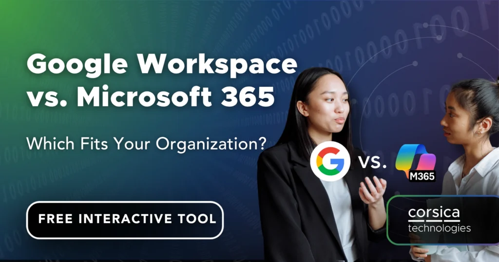 Google Workspace vs. Microsoft 365 comparison tool